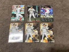 プロ野球チップスカード 阪神タイガース　大山悠輔　6枚