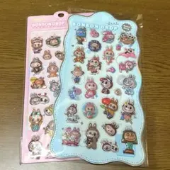 ラブブ　２枚セット　シール　ボンボンドロップシール　ぷっくりシール　まとめ売り