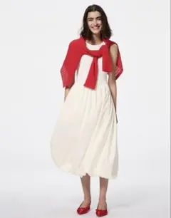 ♡様専用　GU バブルヘムワンピース(ノースリーブ バルーンワンピース