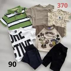 ベビー服まとめ ポロシャツ Tシャツ パンツ 7点セット ベージュ 90のサムネイル