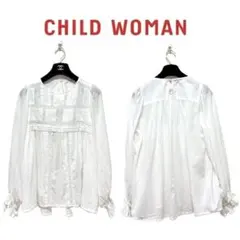 【Dot＆Stripes CHILD WOMAN】ローンレースブラウス【美品】