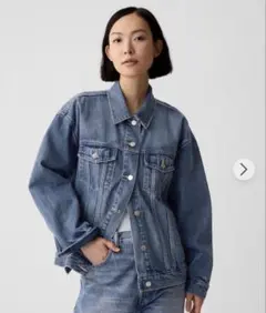 GAP オーバーサイズ アイコン デニムジャケット