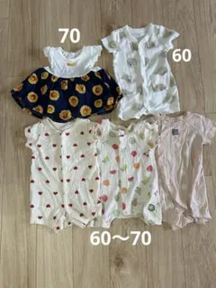ロンパース　ワンピース　半袖　60 70 babygap 西松屋　女の子