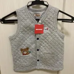 MIKI HOUSE グレー ベビーベスト　80-90