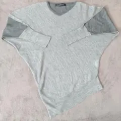 mizuiro ind グレー Vネックニット