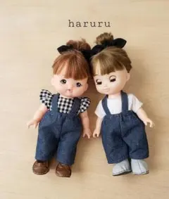 メルちゃん服 ソランちゃん服 サロペットセット コルネちゃん服 レミン