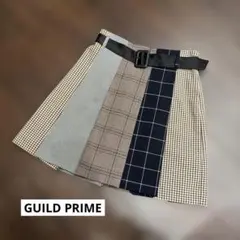 GUILD PRIME チェックプリーツスカート(36)