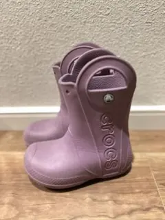 crocs 子供　長靴　レインブーツ　c11/18cm