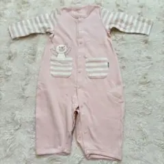 コムサイズム COMME CA ISM ベビー 美品 ピンクロンパース