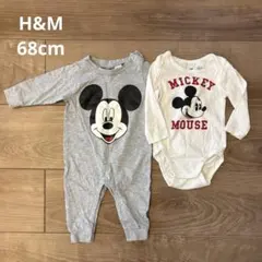 H&M ミッキー　ロンパース
