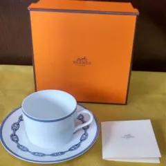 HERMES チェーンパターン皿 オレンジボックス付き - メルカリ