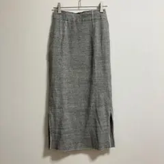 B:MING by BEAMS ビーミス グレー ロングスカート コットン100のサムネイル