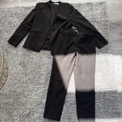 PLST パンツスーツ 上下セット　ブラウン