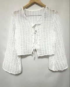 Forever21 前後2WAY シアー ブラウス 長袖 カーディガンのサムネイル