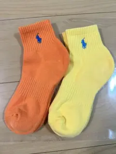 2足セット　ラルフローレン ガールズ・カラーソックス