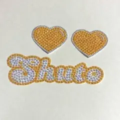 timelesz 猪俣周杜　Shuto デコうちわ パーツ　黄色　ハート