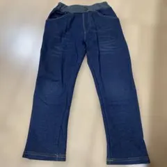 120 西松屋　デニム　裏起毛　レギンス　裏シャギー　裏ポカ　ストレッチ