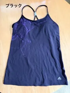 adidas フィットネスウェア タンクトップ ブラック ＯＴ