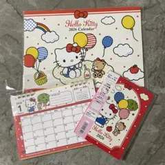 サンリオ ハローキティ2026年 A6手帳 カレンダー　セリア