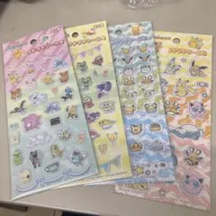ポケモン プチプチシール3・4 計4枚セット