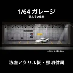 ミニカー専用ジオラマ：1/18 コンクリートガレージ（背面壁ミラー