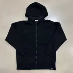 美品★GLAZOS★160ブラック ジップアップパーカー