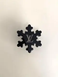 美品 Louis Vuitton 雪の結晶ブローチ ダークブラウン