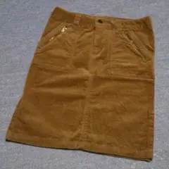 美品☆コーデュロイタイトスカート(濃ベージュ・M)