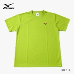 Mizuno 半袖Tシャツ ライムグリーン L メンズ
