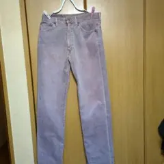 BOBSON メンズ デニムパンツ パープル　31サイズのサムネイル