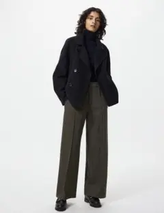 【UNIQLO】ブラッシュドジャージーワイドパンツ