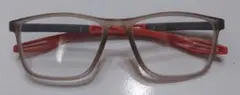 ピントグラス 自動ズーム 老眼鏡 +1.0〜4.0 スクエア グレー×オレンジのサムネイル