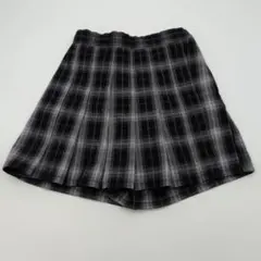 【ユニクロ】チェック柄　プリーツスカート　ミニスコート　130