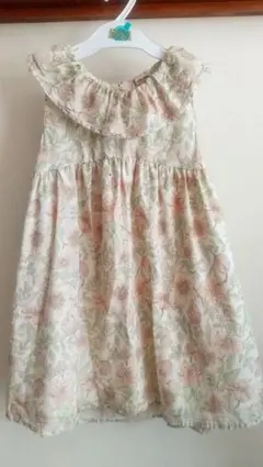 Petit main フラワープリント ノースリーブワンピース 110cm