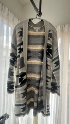 H&M ストライプ柄 ロングカーディガン