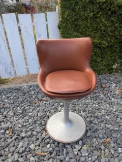 【引き取り限定】昭和レトロ　ブラウンチェア 高さ約75cm