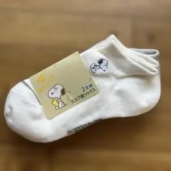 PEANUTS スヌーピー ソックス 2足組