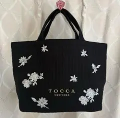 TOCCA トッカ REVE BAG M 刺繍キルティング トートバッグ