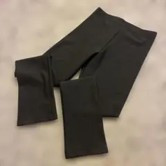 濃いグレーストレッチレギンス ウエストゴム付き