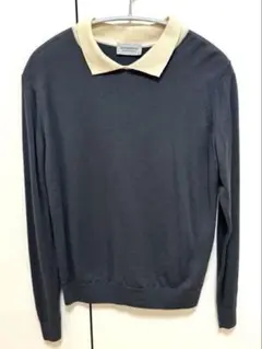 JOHN SMEDLEY 長袖ポロセーター M