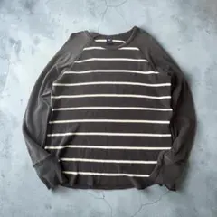 オールドギャップ GAP サーマル 長袖 カットソー L ラグランスリーブ 黒のサムネイル