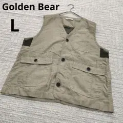 Golden Bear ゴールデンベア フィッシングベスト メッシュ カーキ系