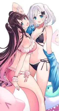 花芽なずな 花芽すみれ B2タペストリー VGGC ぶいすぽっ! 花芽姉妹