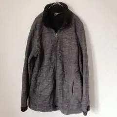 訳あり✨32 HEAT【L】ブラック フリースジャケット ハイネック 裏ボア