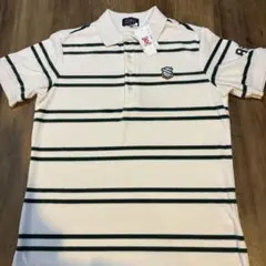 PEARLY GATES ポロシャツ ホワイト/グリーン