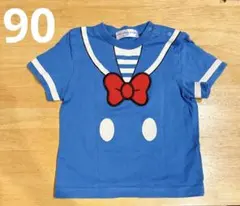 ドナルド　公式　東京ディズニーリゾート　Tシャツ　キッズ　90サイズ　ディズニー
