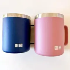 UNIQLO感謝祭 ノベルティ ステンレスマグ 2個セット／ブルー ピンク
