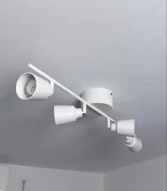 IKEA クヌートボー LEDライト4つ付き シーリングスポットライト 調光 白