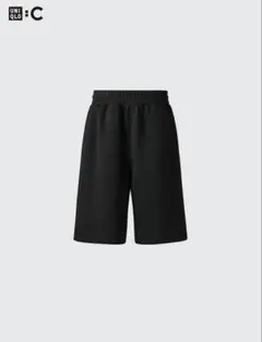 UNIQLO スウェットワイドショーツ（ブラック）
