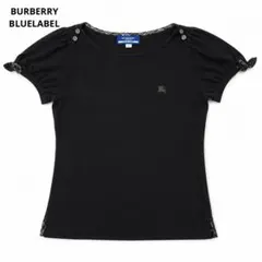 BURBERRY BLUELABEL 半袖Tシャツ 黒 リボン 平成ギャル 希少のサムネイル